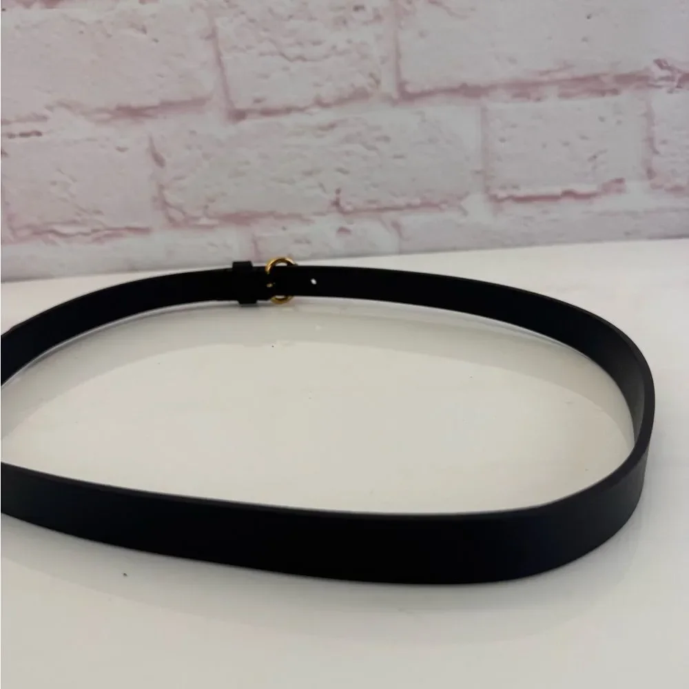 Gucci Slim Black Leather Belt 307519 90/36